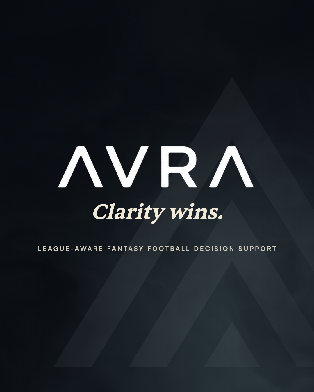 AVRA editorial launch graphic in a portrait layout