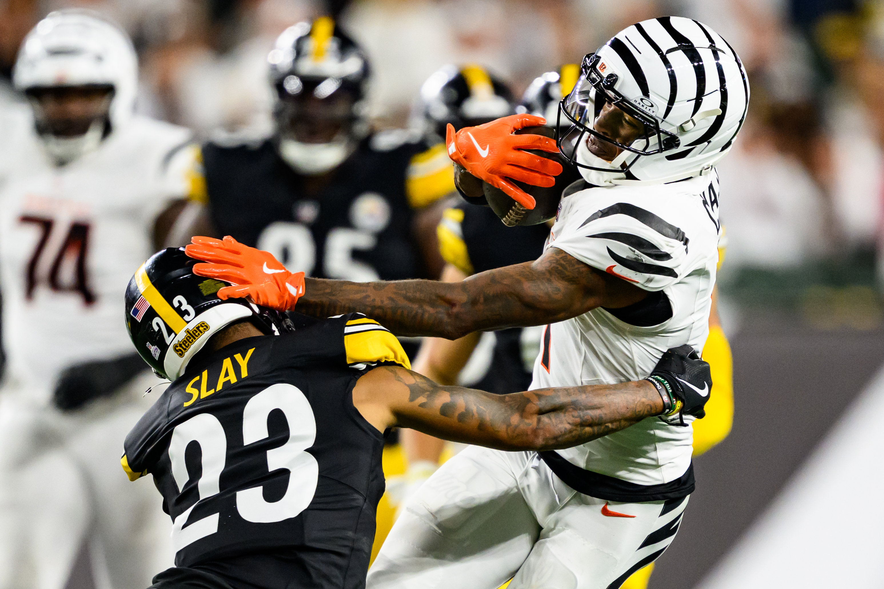 Ja'Marr Chase, featured in What Full PPR Does To Four Receivers' Lineup Value